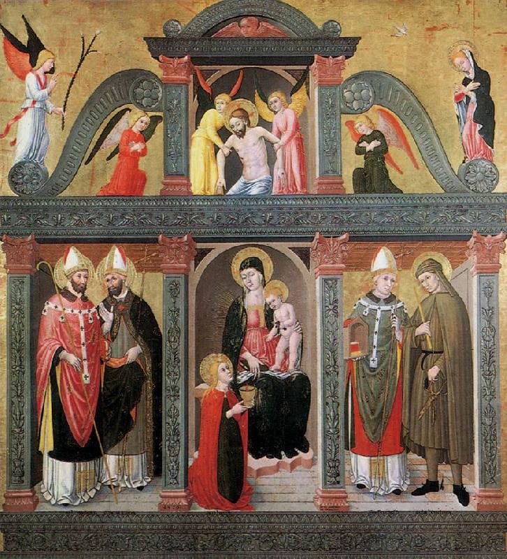 DOMENICO DA TOLMEZZO St Lucy Altarpiece (Pala di S. Lucia) eth France oil painting art